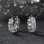Cube Huggie Hoop Earrings Hoop Earrings