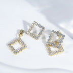 Geometric Lattice Drop Earrings Dangle & Drop Earrings