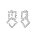 Geometric Cluster Earrings – 925 Sterling Silver