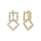 Geometric Lattice Drop Earrings Dangle & Drop Earrings