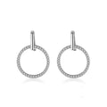 Sparkling Hoop Earrings – 925 Sterling Silver
