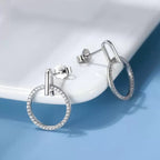 Orbit Bar Hoop Earrings Hoop Earrings