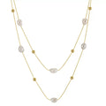 Double Layer Pearl Necklace – 925 Sterling Silver