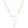 Pearl Glow Layered Necklace – 925 Sterling Silver