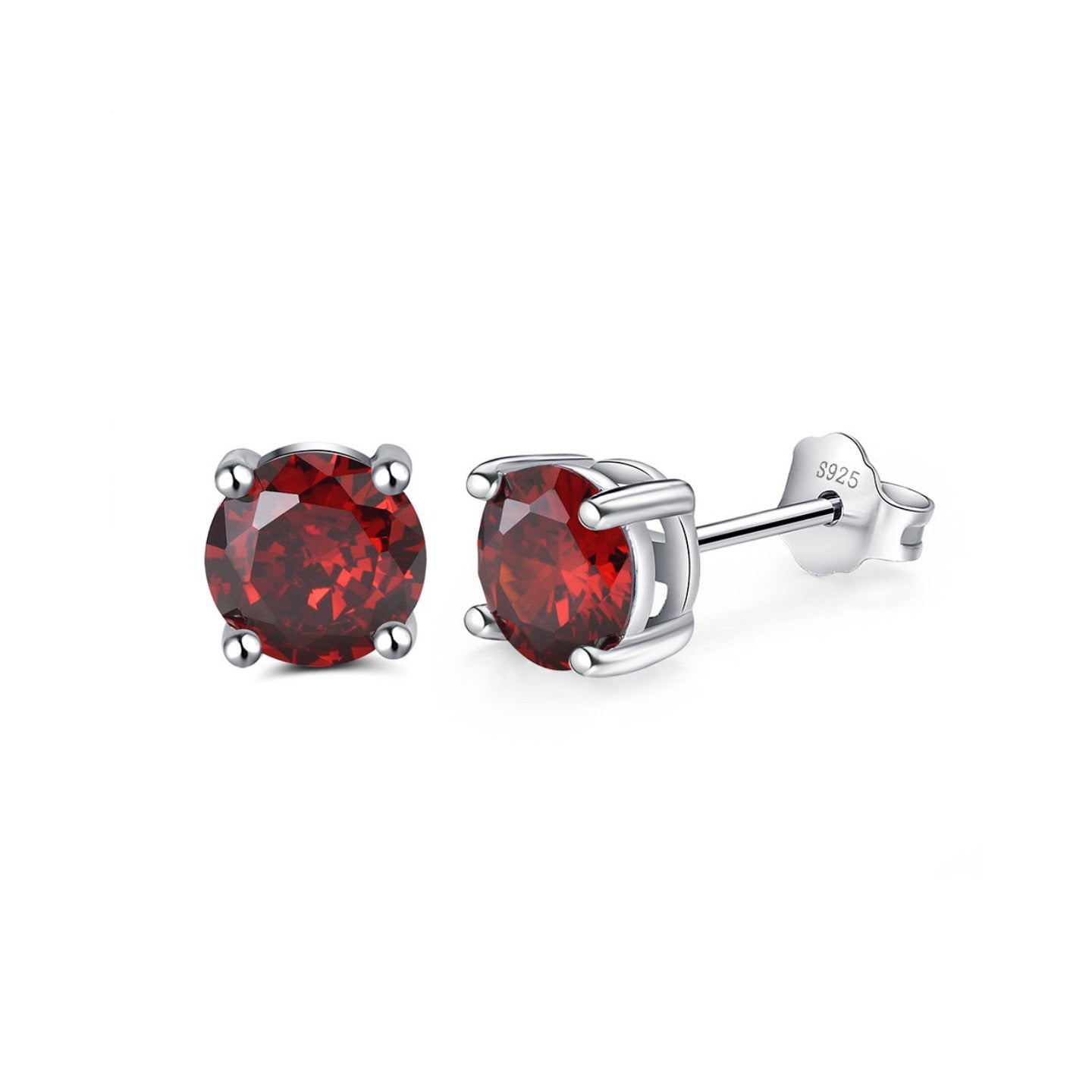 Classic Spark –Birthstone Stud Earrings (12 Colors)