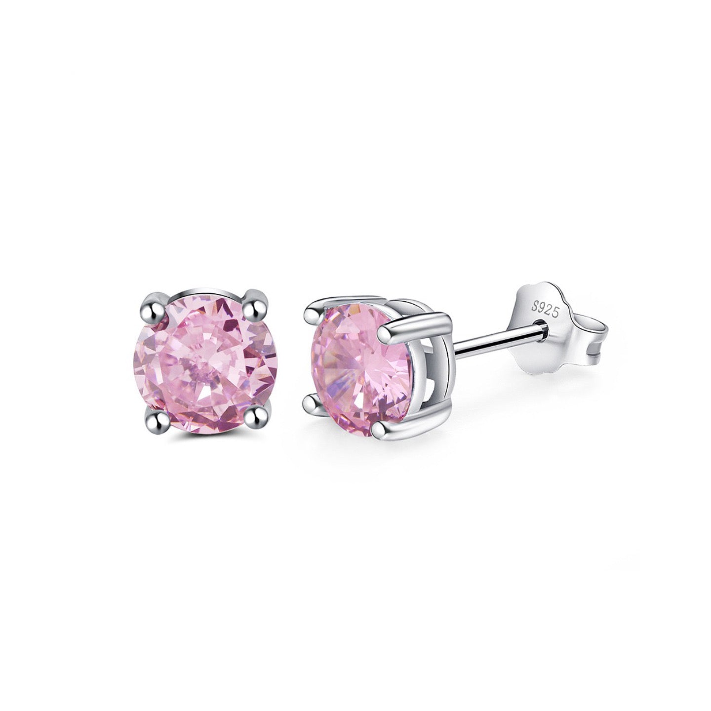 Classic Spark –Birthstone Stud Earrings (12 Colors)