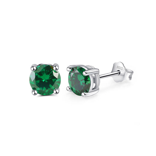 Classic Spark –Birthstone Stud Earrings (12 Colors)