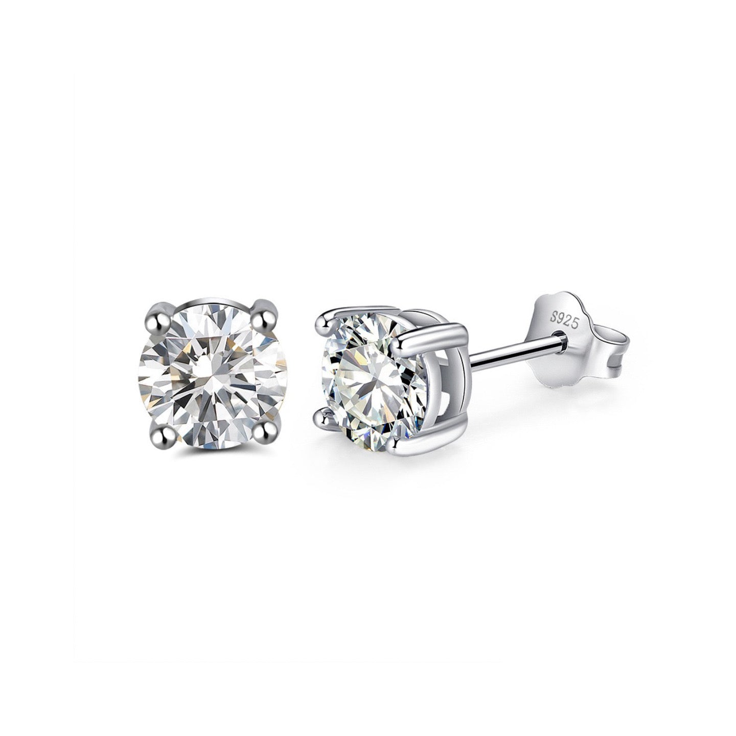 Classic Spark –Birthstone Stud Earrings (12 Colors)