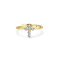 Cross Moissanite Curve Adjustable Ring product photo by Starlight