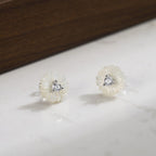 Shell Flower Pearl Stud Earrings Stud Earrings