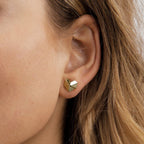 Sculpted Heart Stud Earrings Stud Earrings
