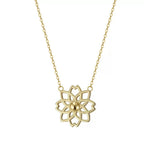 Lotus Openwork Necklace Pendant Necklaces