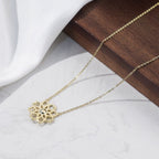 Lotus Openwork Necklace Pendant Necklaces