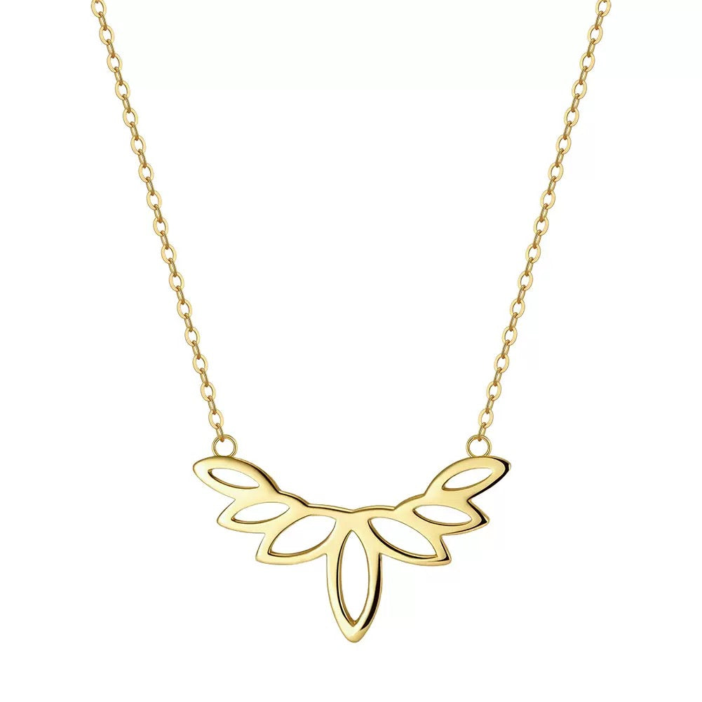 Petalia Bloom – Gold Vermeil Floral Pendant Necklace