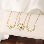 Petal Arc Necklace Pendant Necklaces