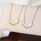 Sunray Arc Necklace Pendant Necklaces