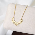 Sunray Arc Necklace Pendant Necklaces