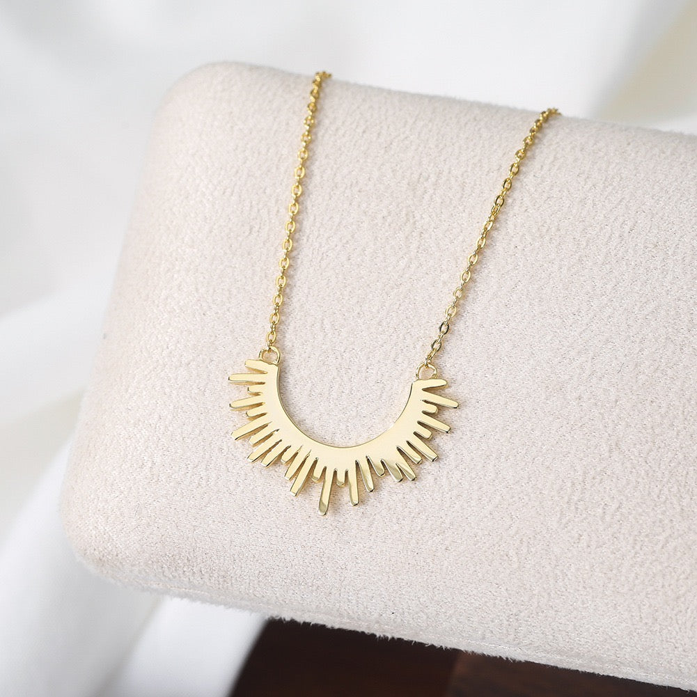 Solaris Ray – Gold Vermeil Sunburst Pendant Necklace