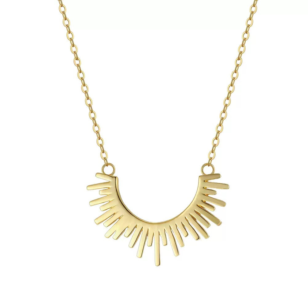 Solaris Ray – Gold Vermeil Sunburst Pendant Necklace