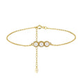 Triple Pearl Link Layered Bracelet product photo by Starlight