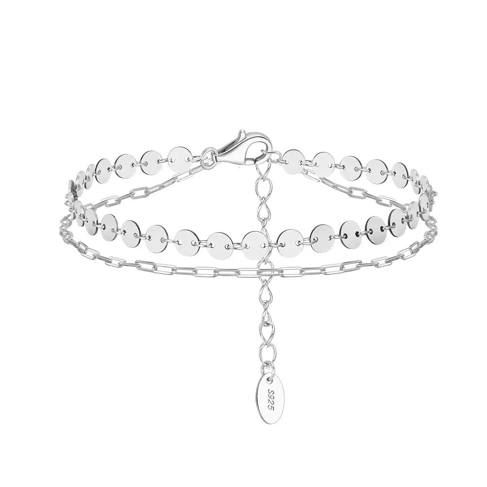 Disc Layers Link Layered Bracelet product photo by Starlight