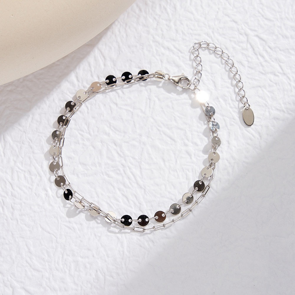 Disc Layers Link Layered Bracelet product photo by Starlight
