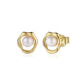 Aura Pearl – Freshwater Pearl & Vermeil Stud Earrings