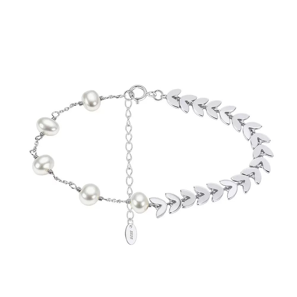 Laurel Grace – Freshwater Pearl Vermeil Bracelet