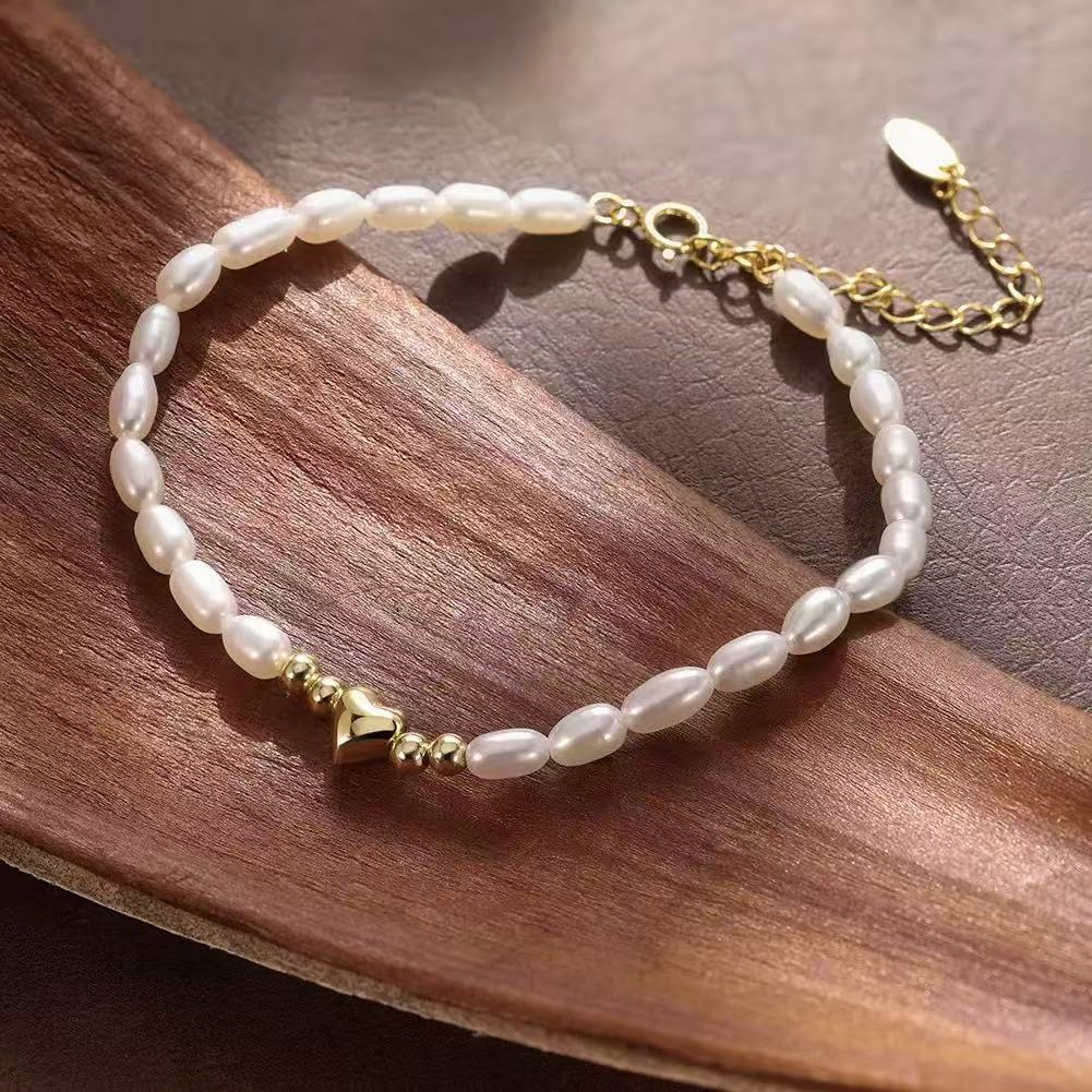 Little Heart Pearl Bracelet