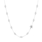 Pearl Starfish Station Necklace Pendant Necklaces