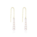 Pearl Bead Threader Earrings Threader Earrings