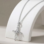 Twisted Rope Cross Necklace Pendant Necklaces