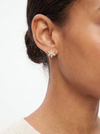Shimmer Flower Stud Earrings Stud Earrings