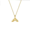 Whale Tail Pendant Necklace