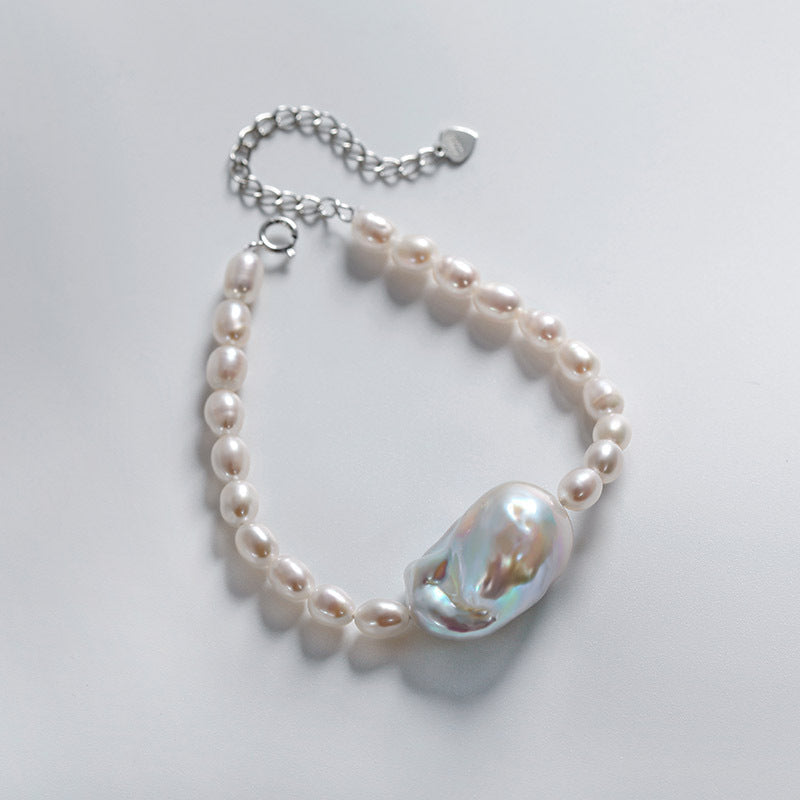 Lunar Drop – Baroque & Freshwater Pearl Bracelet