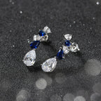 Blue Wing Teardrop Earrings Dangle & Drop Earrings