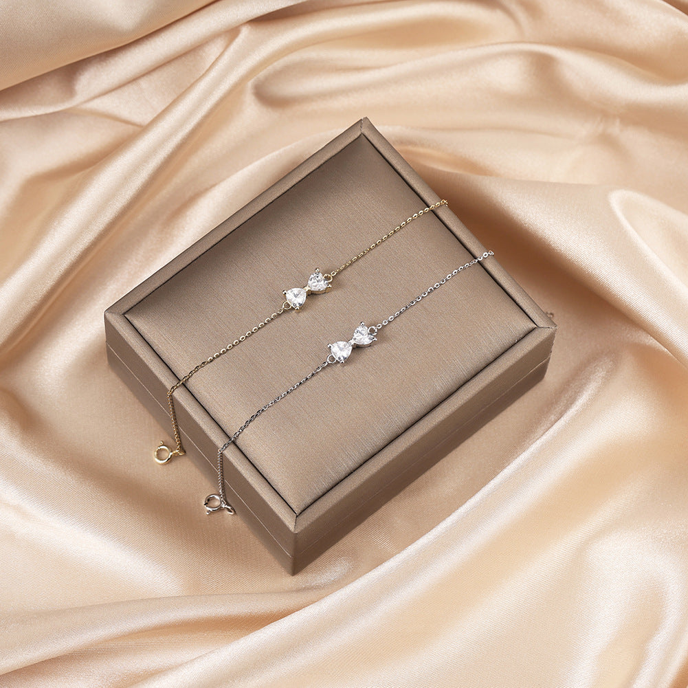 Bow Spark – Vermeil & CZ Bracelet