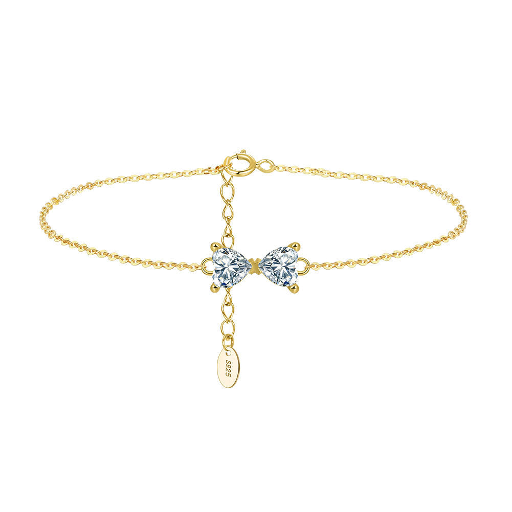 Bow Spark – Vermeil & CZ Bracelet