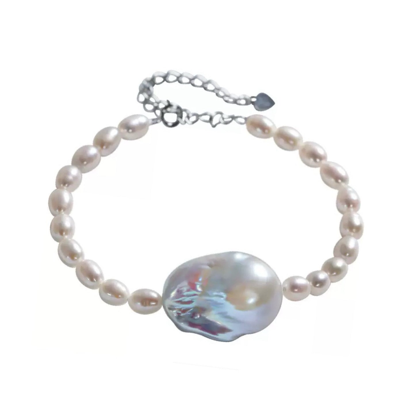 Lunar Drop – Baroque & Freshwater Pearl Bracelet
