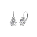 Solitaire Moissanite Drop Earrings