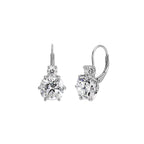 Solitaire Moissanite Drop Earrings