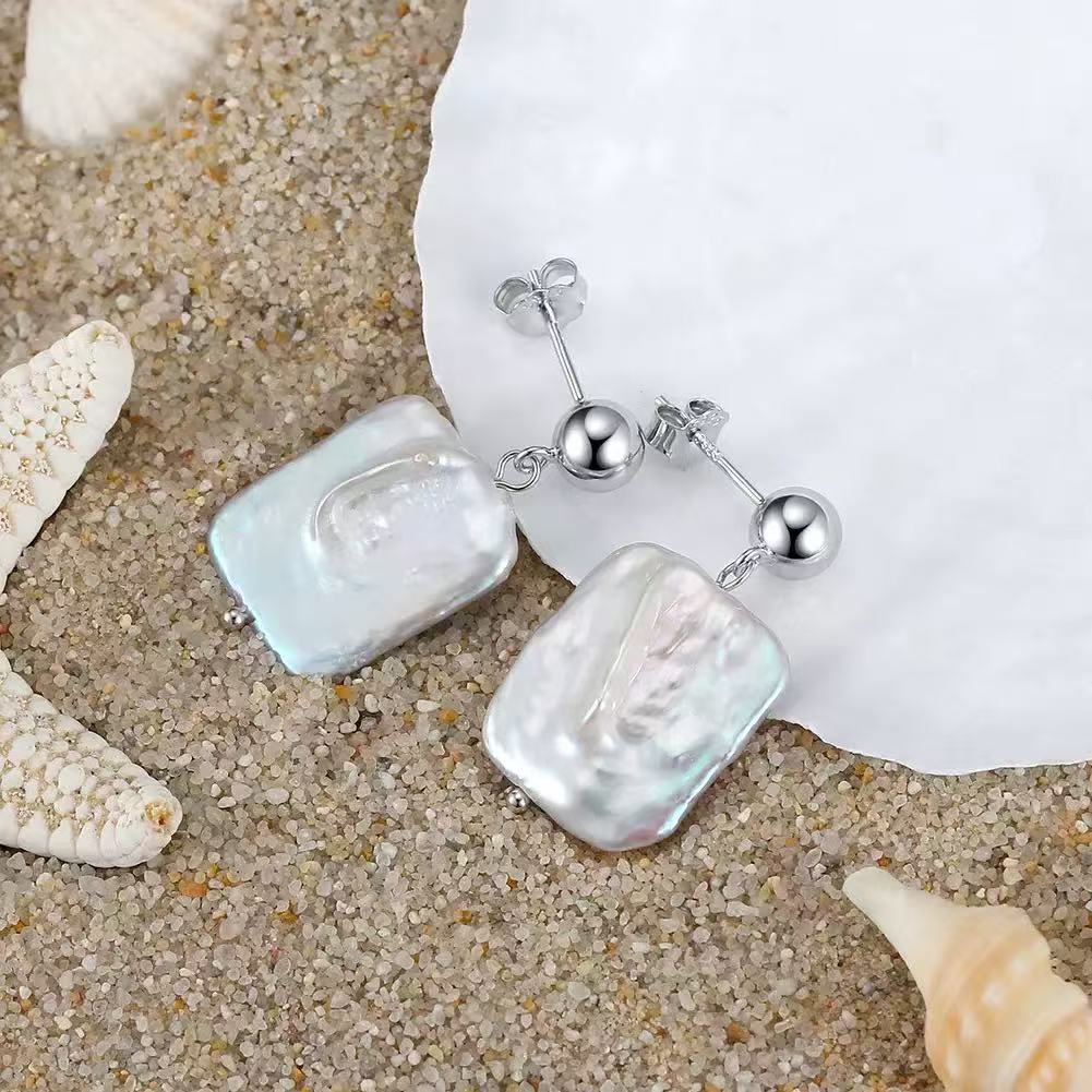Baroque Pearl Drop Earrings