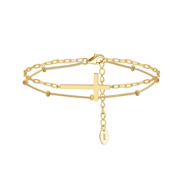 Faith Cross – Vermeil Bracelet