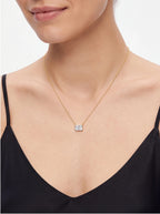 Emerald Cut Moissanite Pendant Necklace