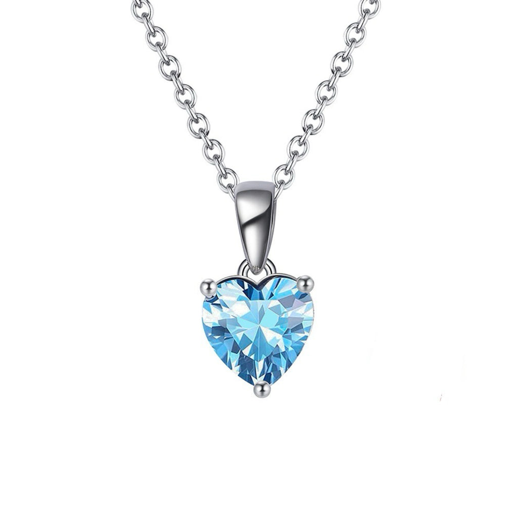 Heart Birthstone Pendant Necklace