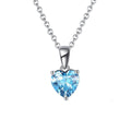 Heart Birthstone Pendant Necklace