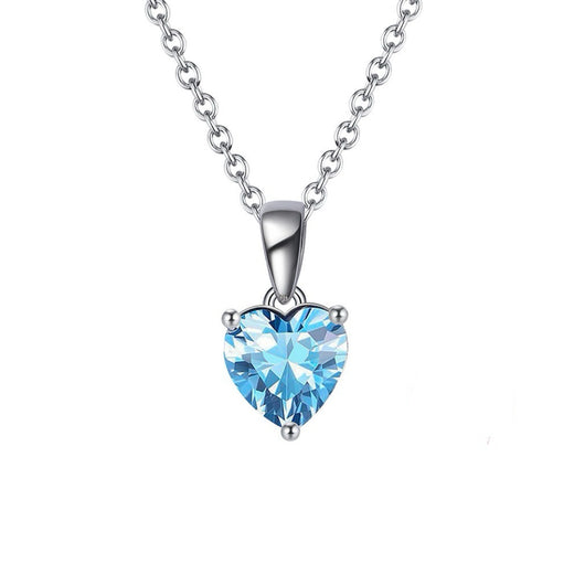 Heart Birthstone Pendant Necklace