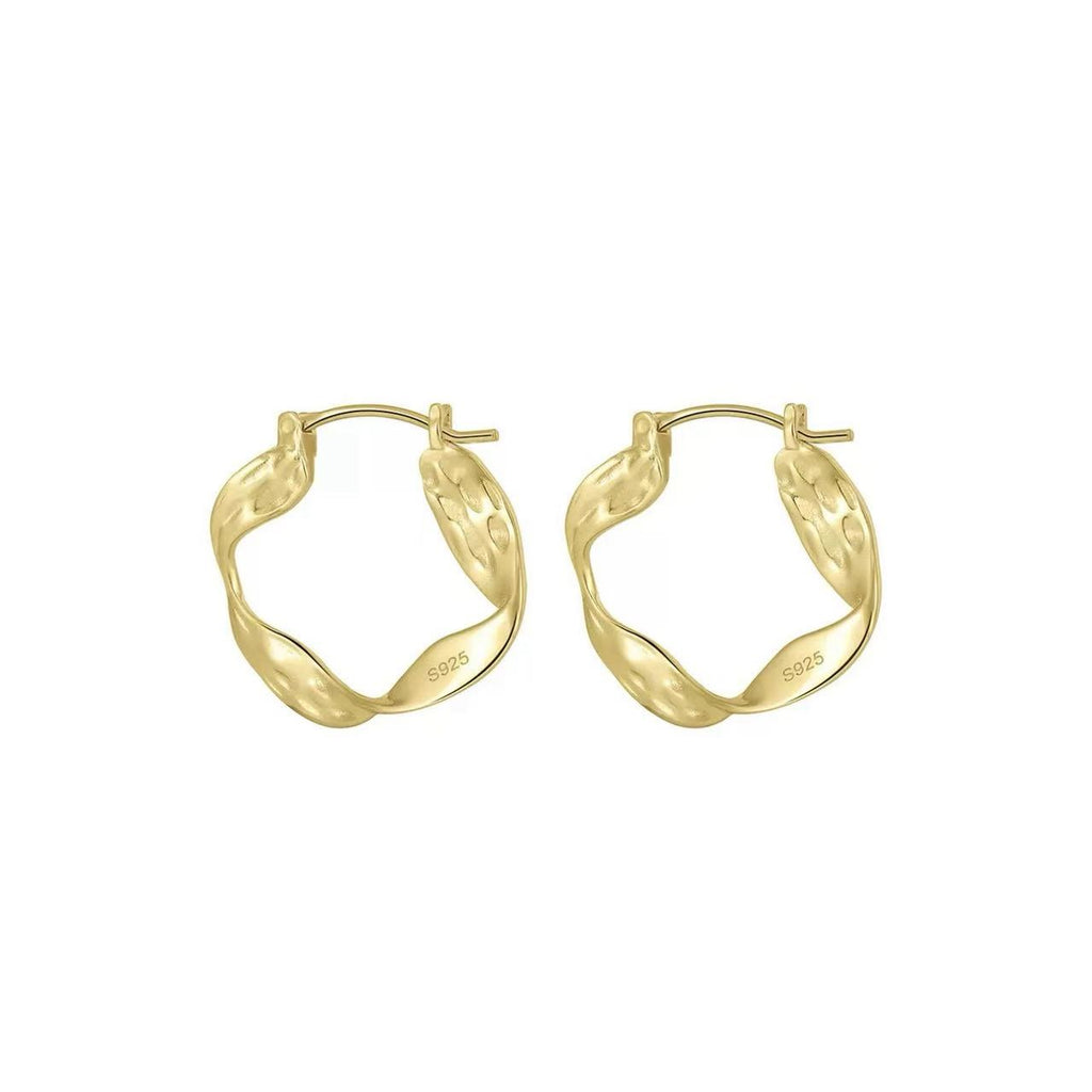 Twisted Texture Hoop Earrings