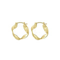 Twisted Texture Hoop Earrings