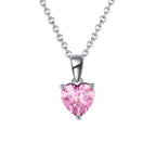 Heart Birthstone Pendant Necklace
